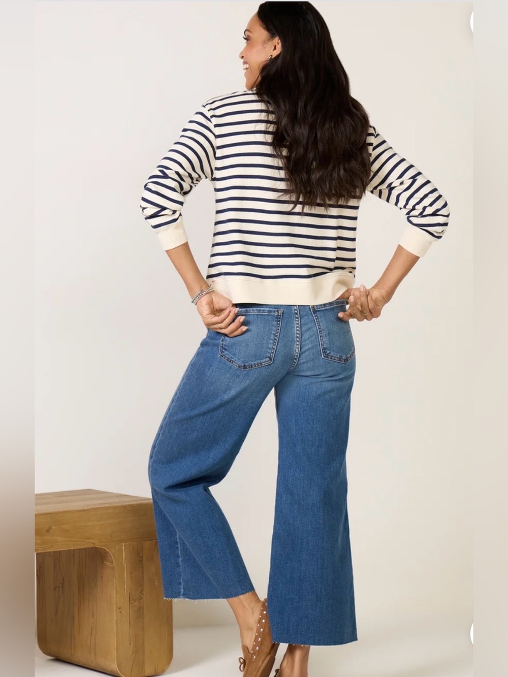 Kut from the Kloth Meg High Rise Fab Ab Wide Leg Jean Color Milestone Size 4 NWT - Picture 2 of 16